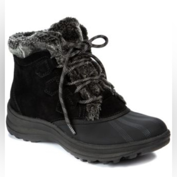 BARETRAPS Augustina Lace up Ankle Boots Black and Gray Womens size 9 - Picture 1 of 11